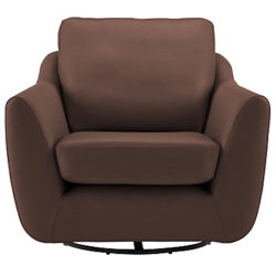 G Plan Vintage The Sixty Seven Leather Swivel Chair Capri Leather Oak